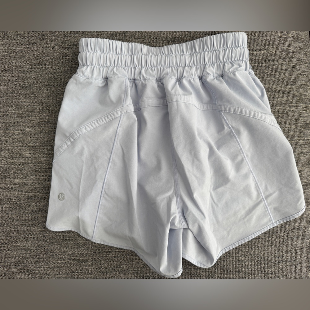 Lululemon track that mid rise short 5” pastel blue Shorts
